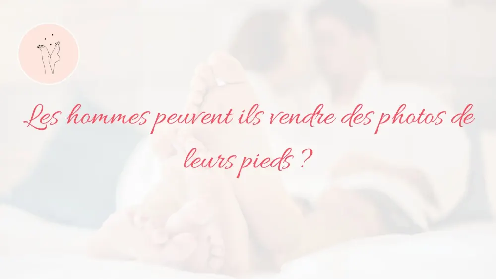 Homme qui vend des photos de pieds en ligne