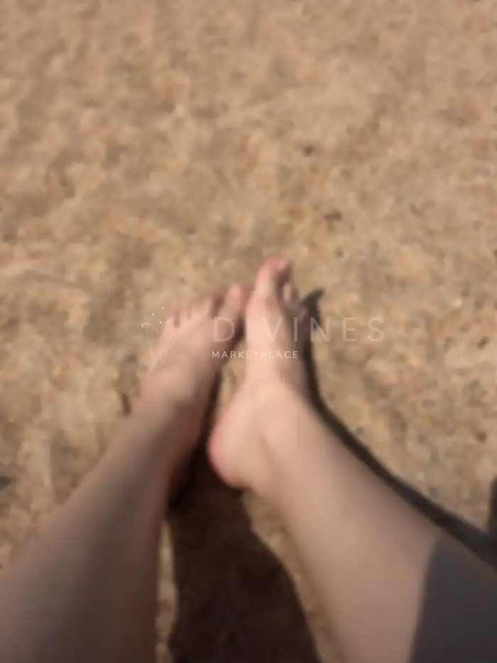 Pied à la plage